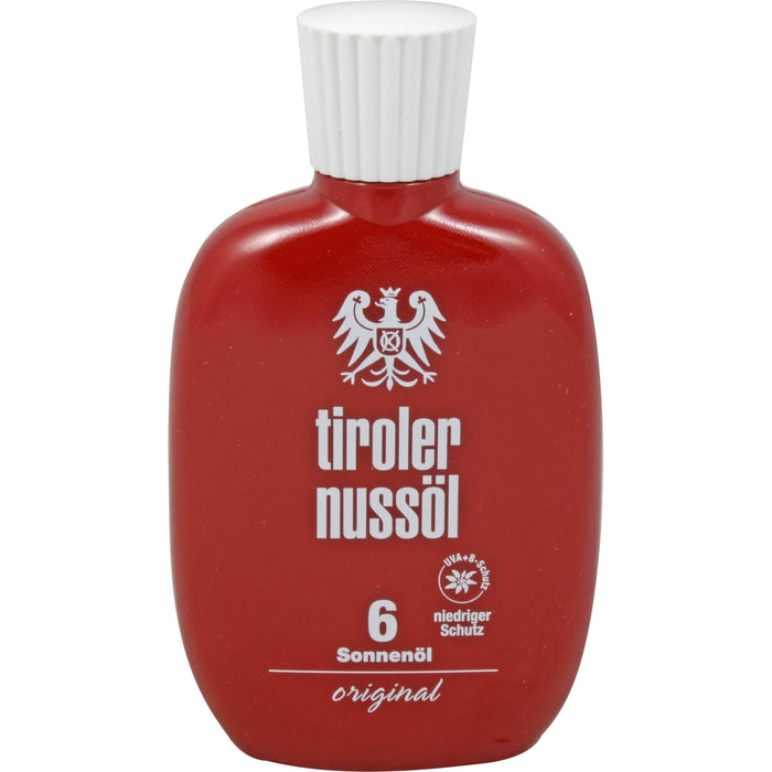 Tiroler Nussöl Original Sonnenöl wasserfest LSF 6, 75 ml Öl