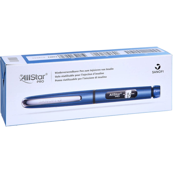 AllStar Pro blau Injektionsgerät zum Spritzen von Insulin, 1 pcs. Pen