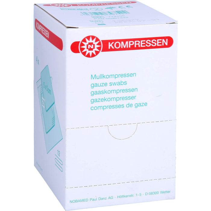 Set Kompresse 5x5cm 12f, 4X20 St KOM