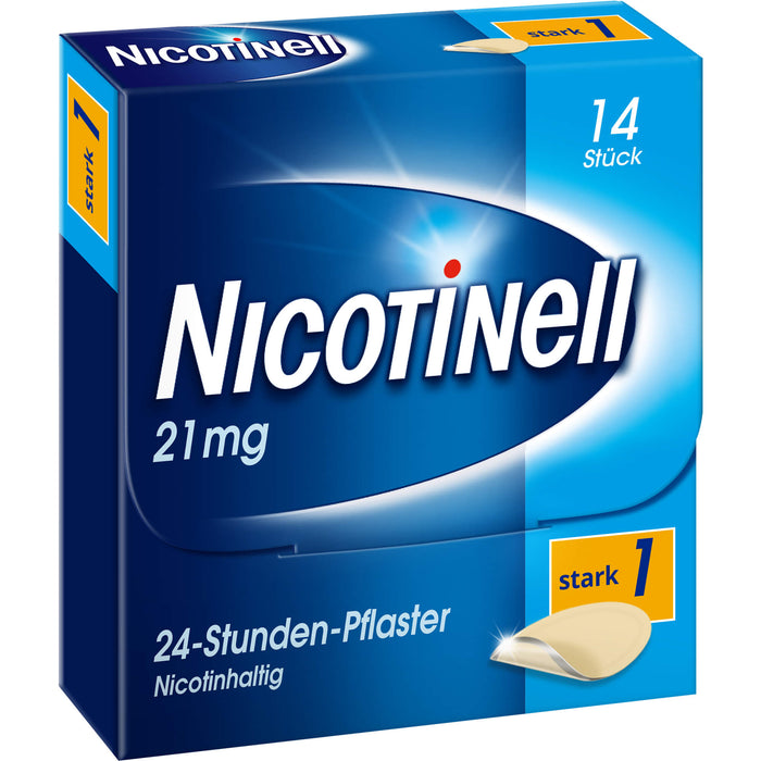 Nicotinell 21 mg/24-Stunden-Pflaster zur Unterstützung bei der Raucherentwöhnung, 14 pc Pansement