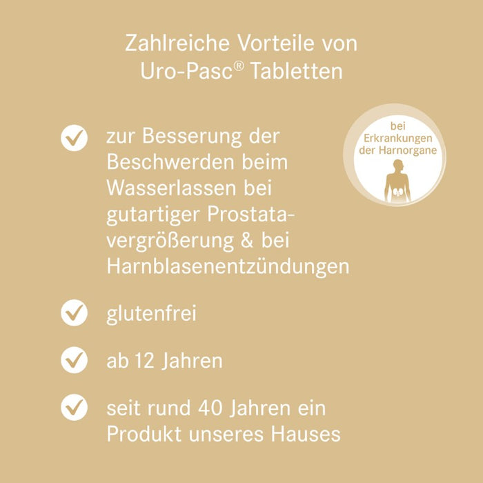 Uro-Pasc Tabletten bei Erkrankungen der Harnorgane, 100 pcs. Tablets