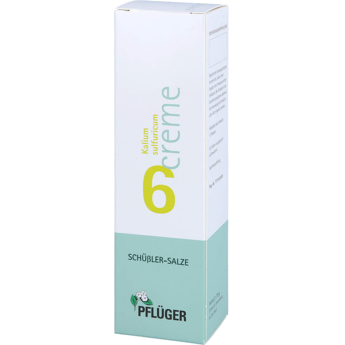 Pflüger Biochemie Nr.6 Kalium sulfuricum Creme, 75 g Crème
