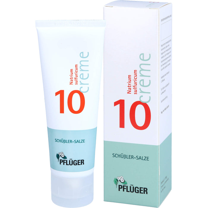 Pflüger Biochemie Nr.10 Natrium sulfuricum Creme, 75 g Creme
