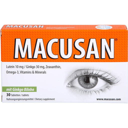 Macusan Tabletten zum Erhalt normaler Sehkraft, 30 St. Tabletten