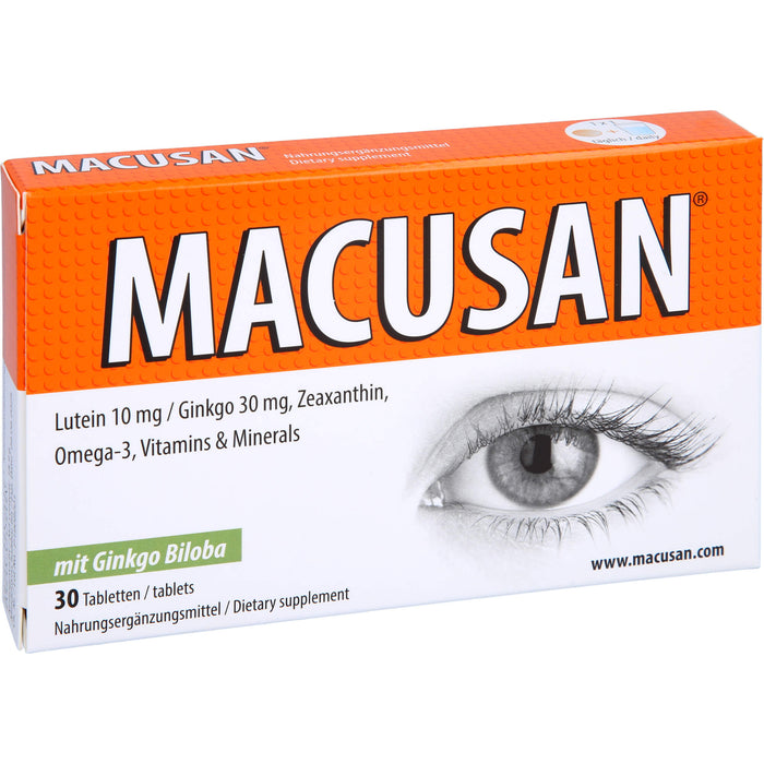 Macusan Tabletten zum Erhalt normaler Sehkraft, 30 pcs. Tablets