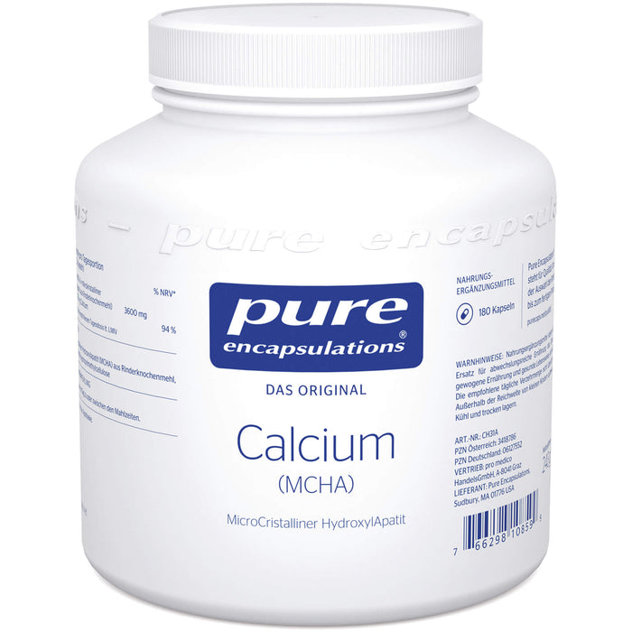 Pure Encapsulations Calcium (MCHA) Kapseln, 180 St. Kapseln