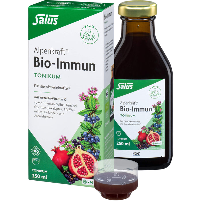 Salus Alpenkraft Bio-Immun-Tonikum zur Abwehrstärkung, 250 ml Solution