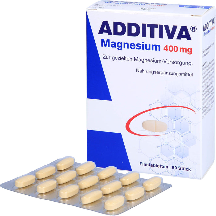 ADDITIVA Magnesium 400mg Filmtabletten, 60 St FTA