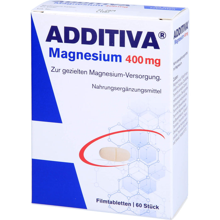 ADDITIVA Magnesium 400 mg Filmtabletten, 60 pc Tablettes