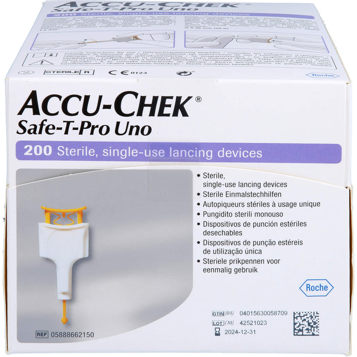 Accu-Chek Safe-T-Pro Uno II, 200 St LAN