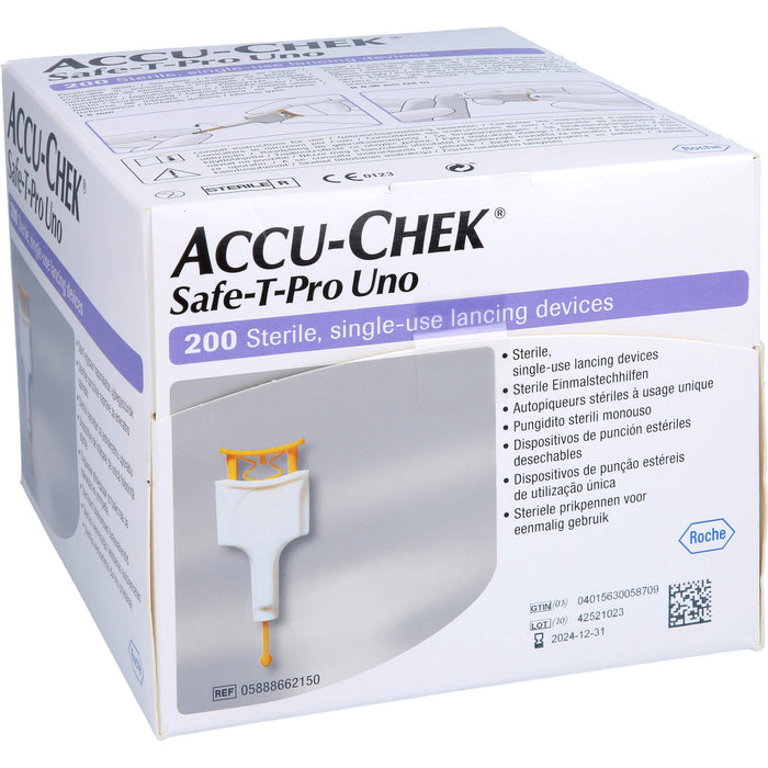 Accu-Chek Safe-T-Pro Uno II, 200 St LAN