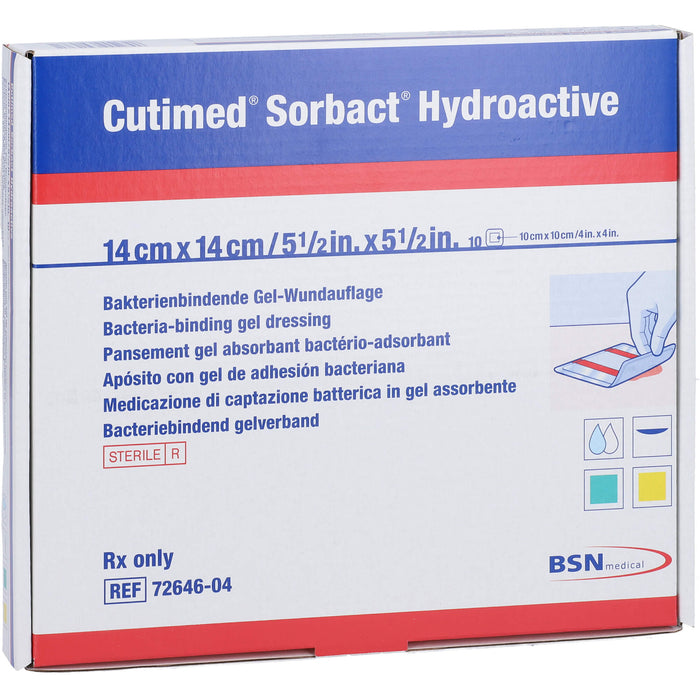 Cutimed Sorbact Hydroactive 14x14cm, 10 St KOM