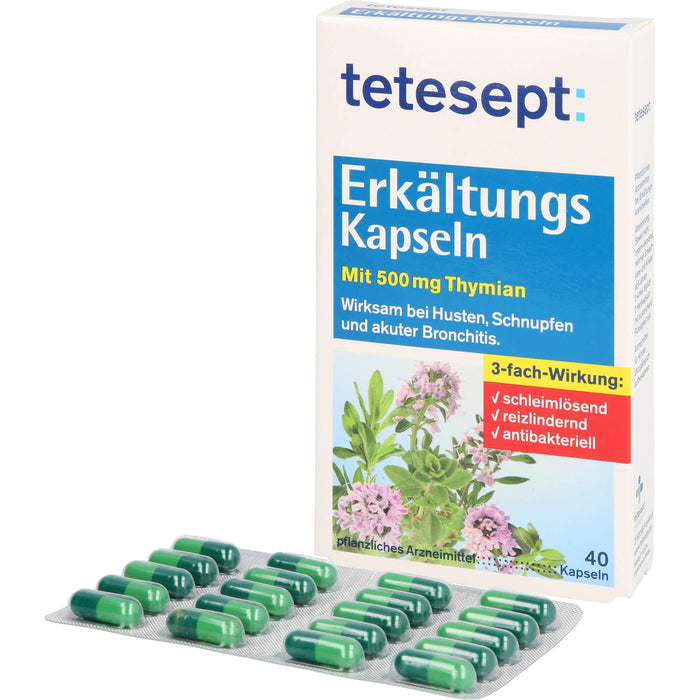 TETESEPT ERKAELTUNGS KAPSELN, 40 pc Capsules