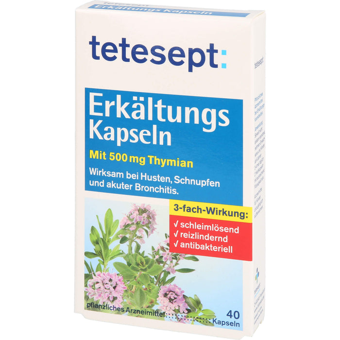 TETESEPT ERKAELTUNGS KAPSELN, 40 pcs. Capsules