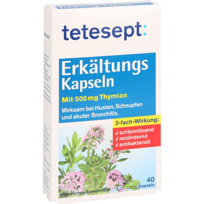 TETESEPT ERKAELTUNGS KAPSELN, 40 pc Capsules