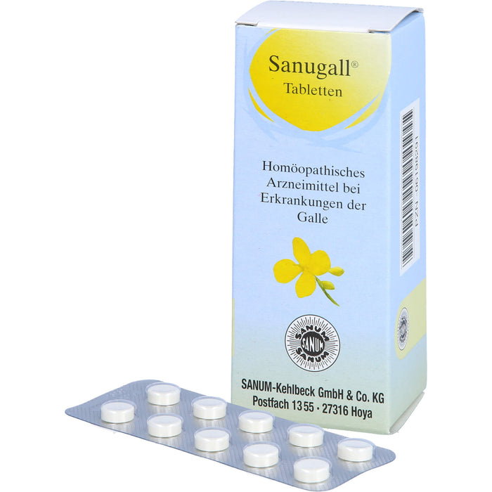 Sanugall Tabletten bei Erkrankungen der Galle, 80 St. Tabletten