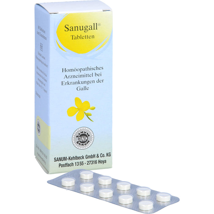 Sanugall Tabletten bei Erkrankungen der Galle, 80 St. Tabletten