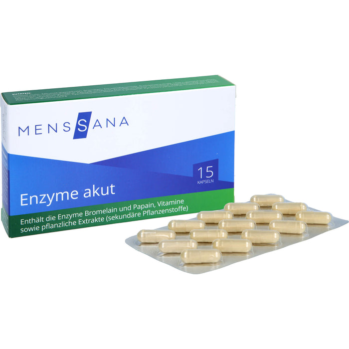 MensSana Enzyme akut Kapseln, 15 pc Capsules