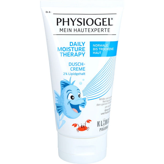PHYSIOGEL Daily Moisture Therapy Dusch-Creme für normale bis trockene Haut für Kinder, 150 ml Shower Gel