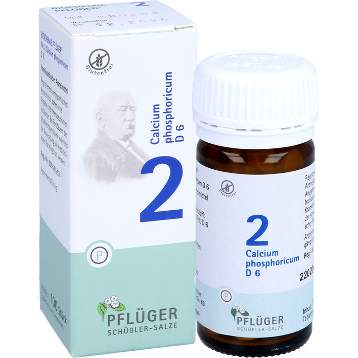 Pflüger Biochemie Nr.2 Calcium phosphoricum D6 Tabletten, 100 pcs. Tablets