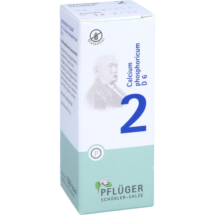 Pflüger Biochemie Nr.2 Calcium phosphoricum D6 Tabletten, 100 pc Tablettes