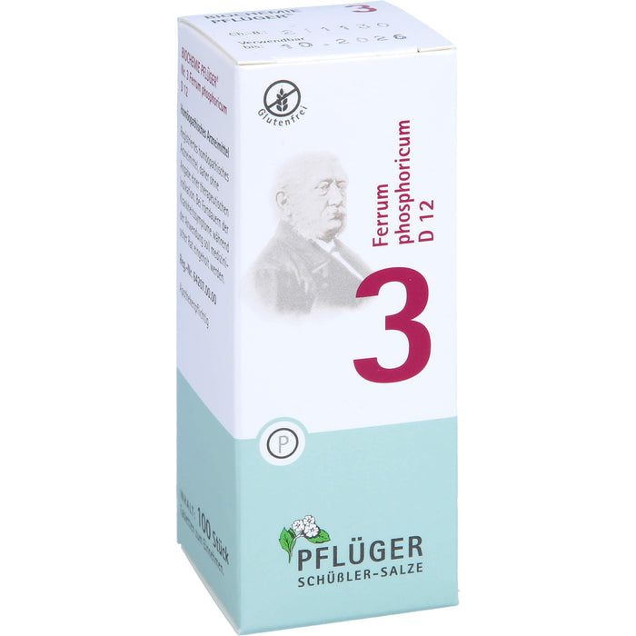 Pflüger Biochemie Nr.3 Ferrum phosphoricum D12 Tabletten, 100 St. Tabletten
