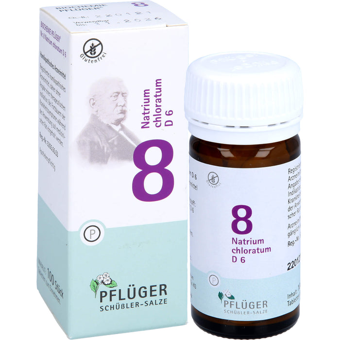 Pflüger Biochemie Nr.8 Natrium chloratum D6 Tabletten, 100 pc Tablettes