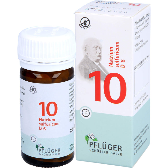 Pflüger Biochemie Nr.10 Natrium sulfuricum D6 Tabletten, 100 pc Tablettes