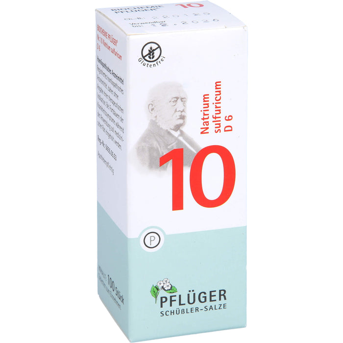Pflüger Biochemie Nr.10 Natrium sulfuricum D6 Tabletten, 100 St. Tabletten
