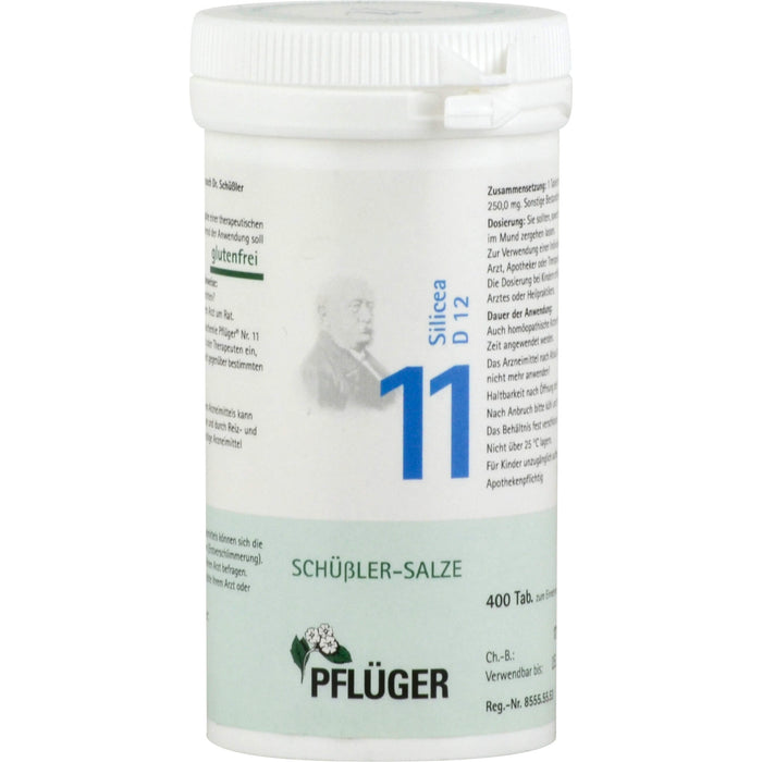 Pflüger Biochemie Nr.11 Silicea D12 Tabletten, 400 St. Tabletten