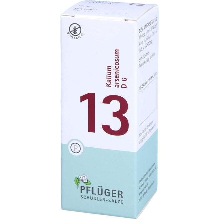 Pflüger Biochemie Nr.13 Kalium arsenicosum D6 Tabletten, 100 pc Tablettes