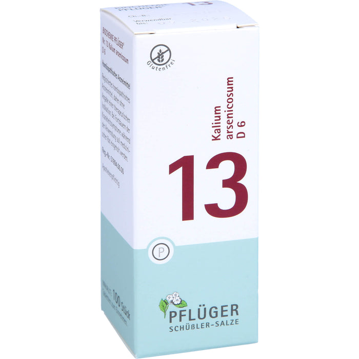 Pflüger Biochemie Nr.13 Kalium arsenicosum D6 Tabletten, 100 pc Tablettes