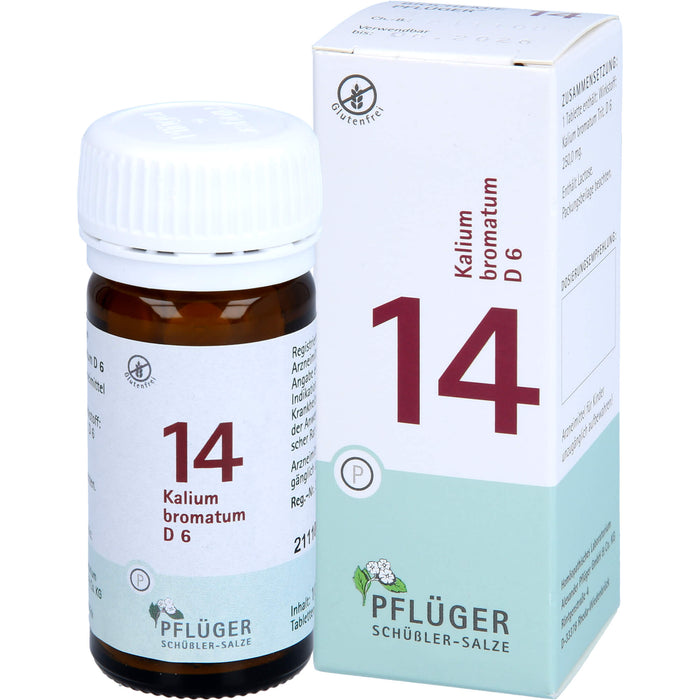 Pflüger Biochemie Nr.14 Kalium bromatum D6 Tabletten, 100 pc Tablettes