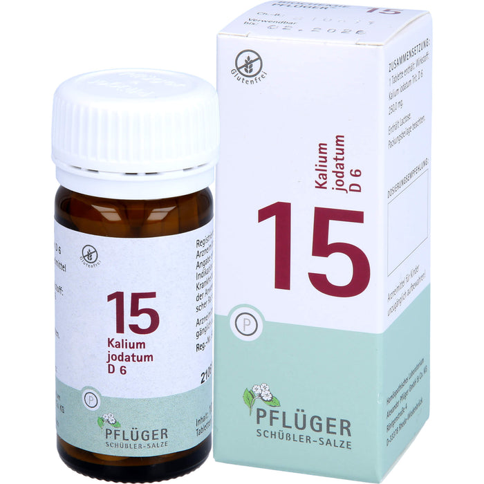 Pflüger Biochemie Nr.15 Kalium jodatum D6 Tabletten, 100 pc Tablettes