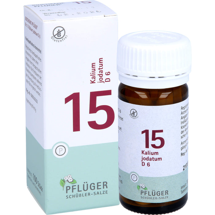 Pflüger Biochemie Nr.15 Kalium jodatum D6 Tabletten, 100 pcs. Tablets