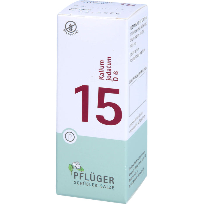 Pflüger Biochemie Nr.15 Kalium jodatum D6 Tabletten, 100 pc Tablettes