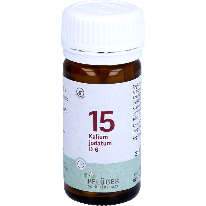 Pflüger Biochemie Nr.15 Kalium jodatum D6 Tabletten, 100 pc Tablettes