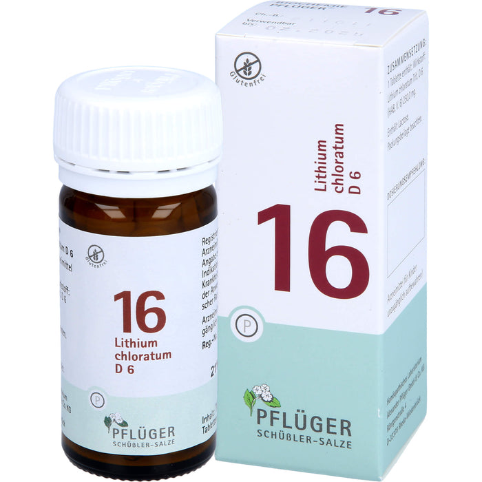 Pflüger Biochemie Nr.16 Lithium chloratum D6 Tabletten, 100 pc Tablettes