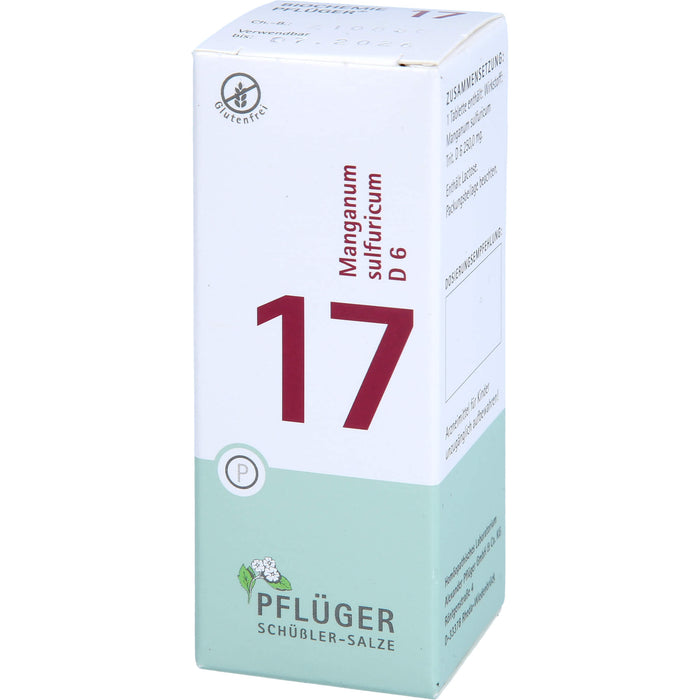 Pflüger Biochemie Nr.17 Manganum sulfuricum D6 Tabletten, 100 pc Tablettes