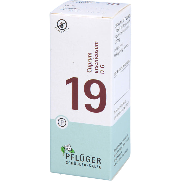 Pflüger Biochemie Nr.19 Cuprum arsenicosum D6 Tabletten, 100 pcs. Tablets