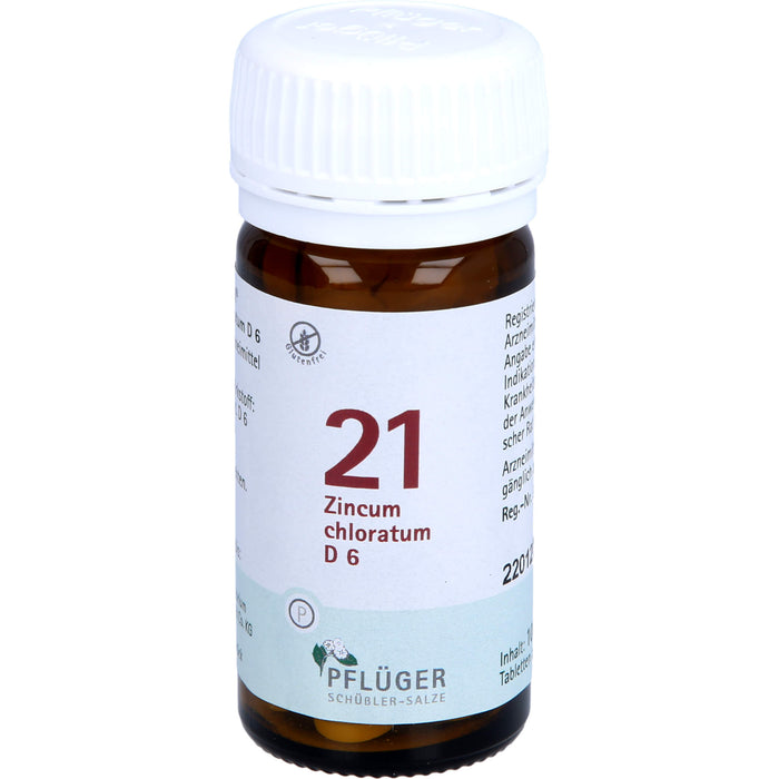 Pflüger Biochemie Nr.21 Zincum chloratum D6 Tabletten, 100 pcs. Tablets