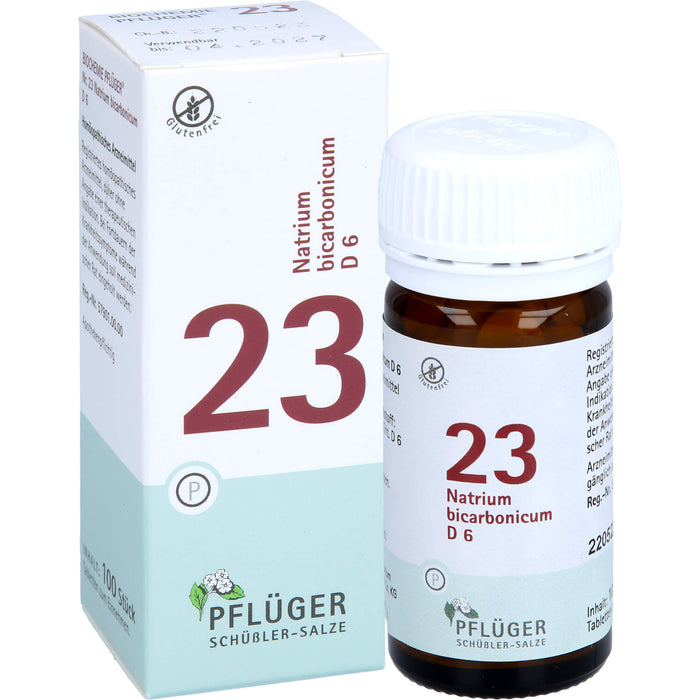 Pflüger Biochemie Nr.23 Natrium bicarbonicum D6 Tabletten, 100 pc Tablettes