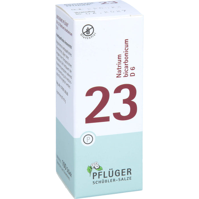Pflüger Biochemie Nr.23 Natrium bicarbonicum D6 Tabletten, 100 pc Tablettes