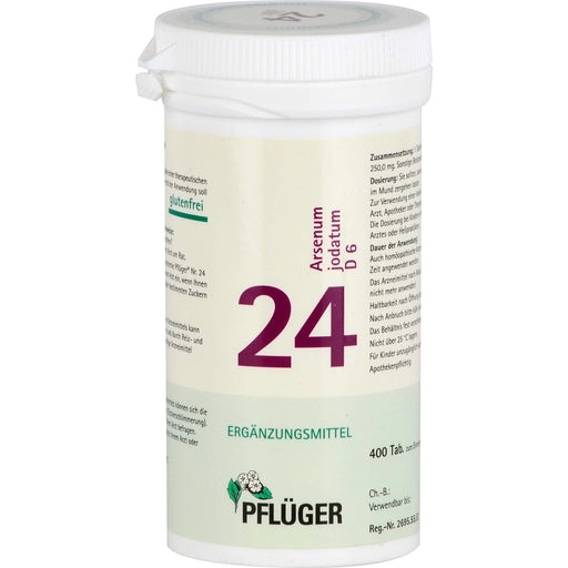 Pflüger Biochemie Nr.24 Arsenum jodatum D6 Tabletten, 400 St. Tabletten