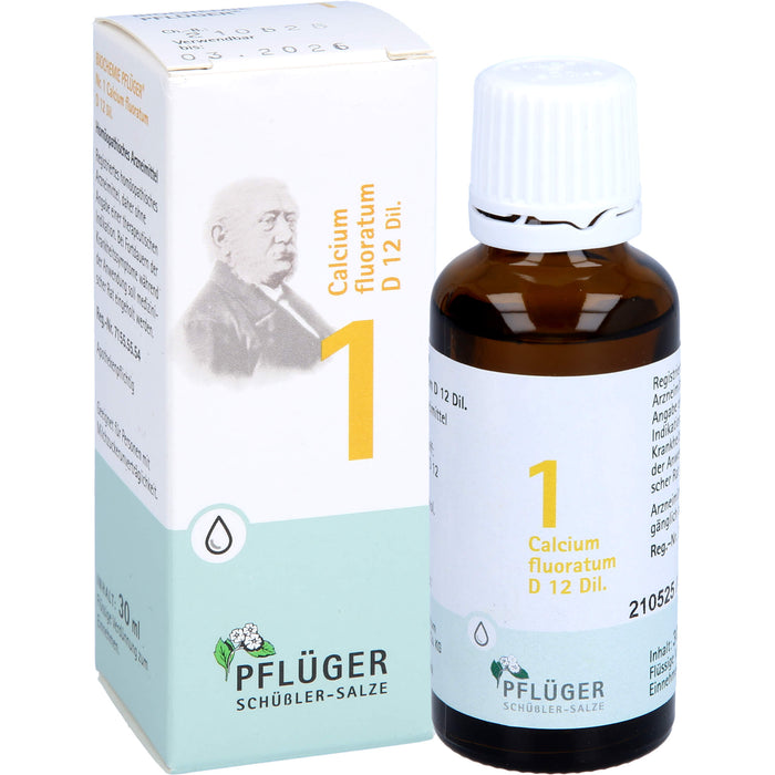 Pflüger Biochemie Nr.1 Calcium fluoratum D12 Dilution, 30 ml Solution