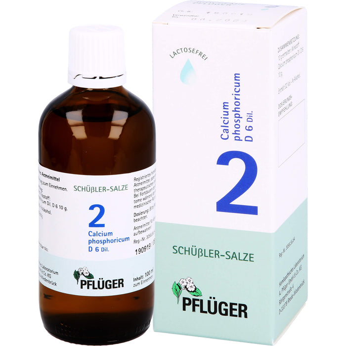 Pflüger Biochemie Nr.2 Calcium phosphoricum D6 Dilution, 100 ml Solution