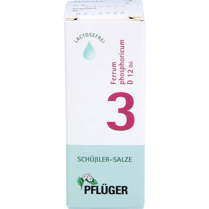 Pflüger Biochemie Nr.3 Ferrum phosphoricum D12 Dilution, 30 ml Lösung
