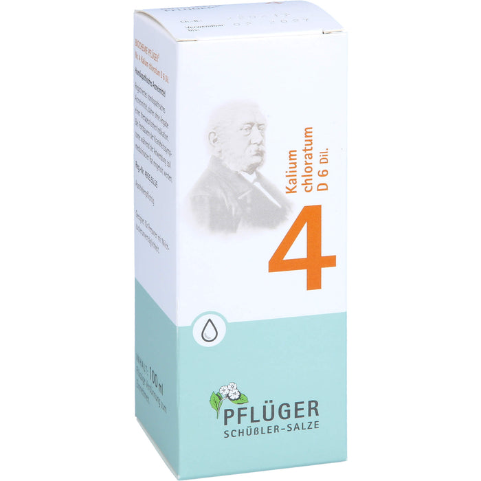 Biochemie Nr.4 Kalium chloratum D6 Pflüger Dil., 100 ml TRO