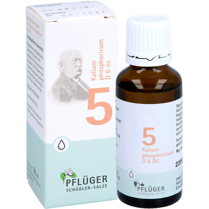 Pflüger Biochemie Nr.5 Kalium phosphoricum D6 flüssige Verdünnung, 30 ml Solution