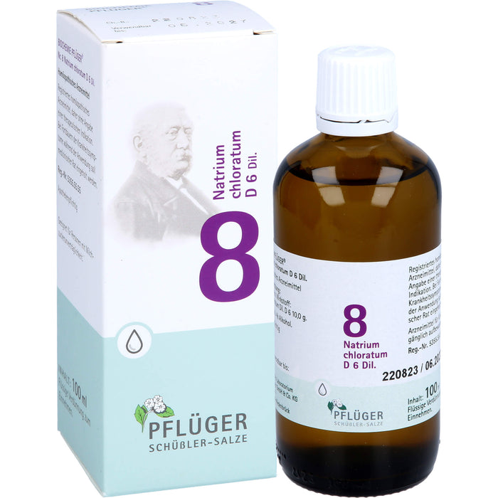 Biochemie Nr.8 Natrium chloratum D6 Pflüger Dil., 100 ml TRO